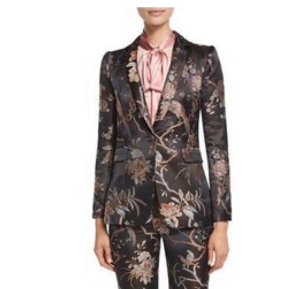 Alice + Olivia Macey Floral Print Single
Button Blazer Sz. 12
$220